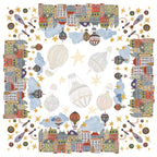 Nappe en satin Montgolfière 100 % fabriquée en Italie