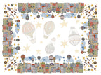 Satin Tablecloth Mongolfiere 100% Made in Italy The Napking