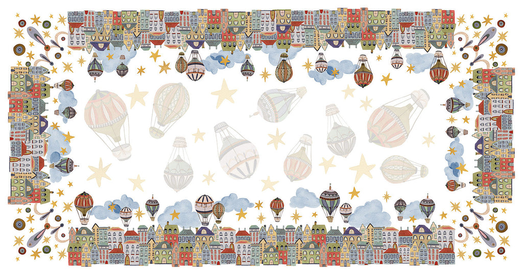 Tovaglia in raso Mongolfiere 100% Made in Italy