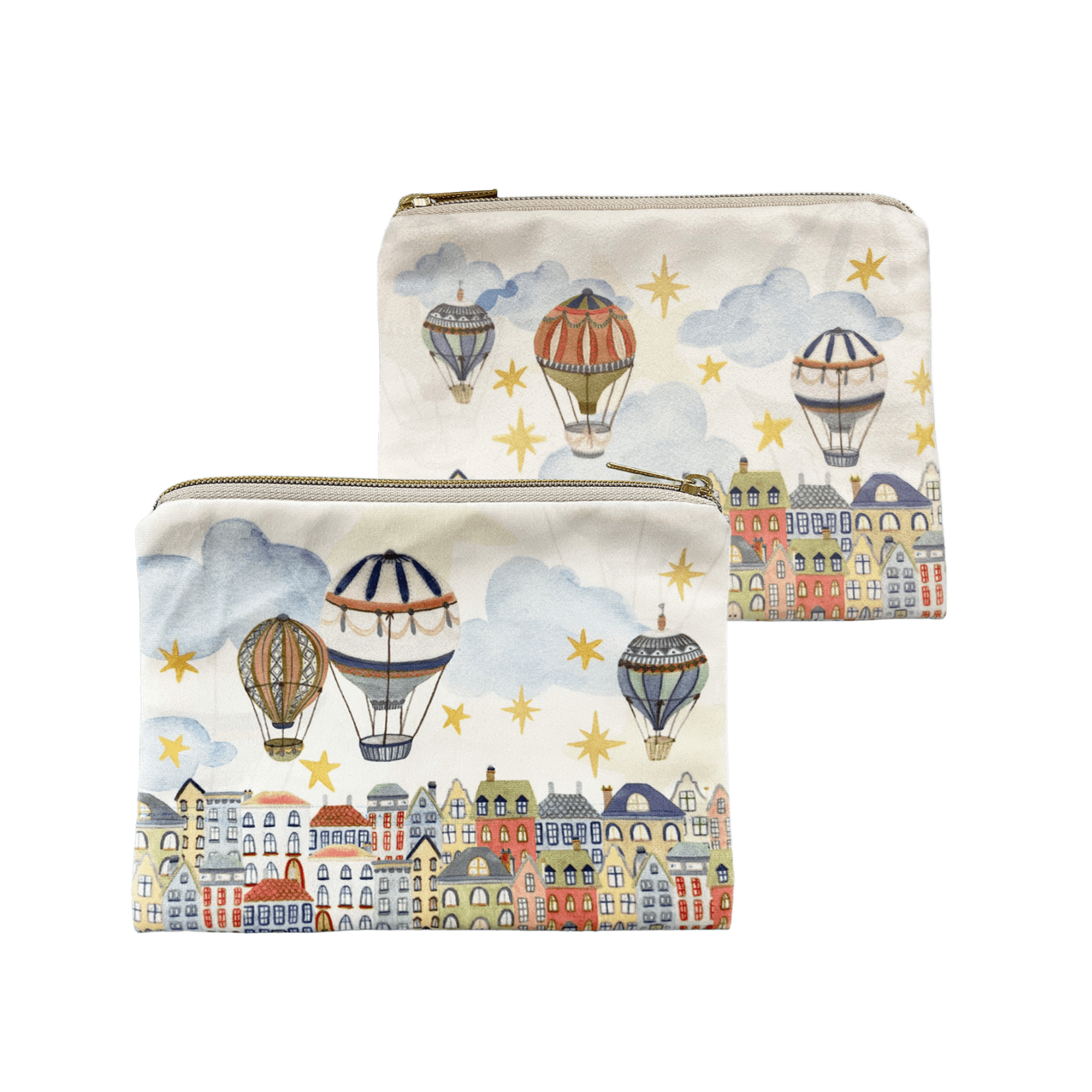 Velvet Pochette Mongolfiere 100% Made in Italy The Napking