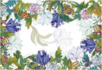 Morris premium linen tablecloth 180x360 cm with botanical print