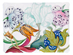 Morris acrylic tray with printed linen botanical design