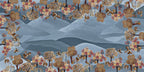 Motswiri tablecloth premium linen in 180x270 cm with digitally printed decorative design