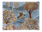 Motswiri acrylic tray with printed linen insert, 37 x 28 cm