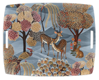 Motswiri acrylic tray with printed linen insert, 54 x 43 cm