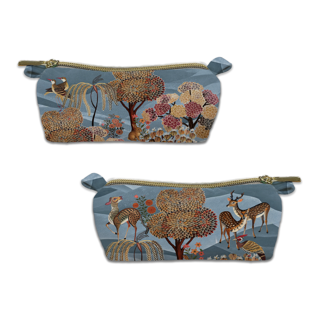Motswiri velvet case with organic nature-inspired motif