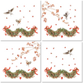 Set Of 4 Napkins «Janine» 100% Made in Italy