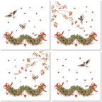 Set Of 4 Napkins «Janine» 100% Made in Italy