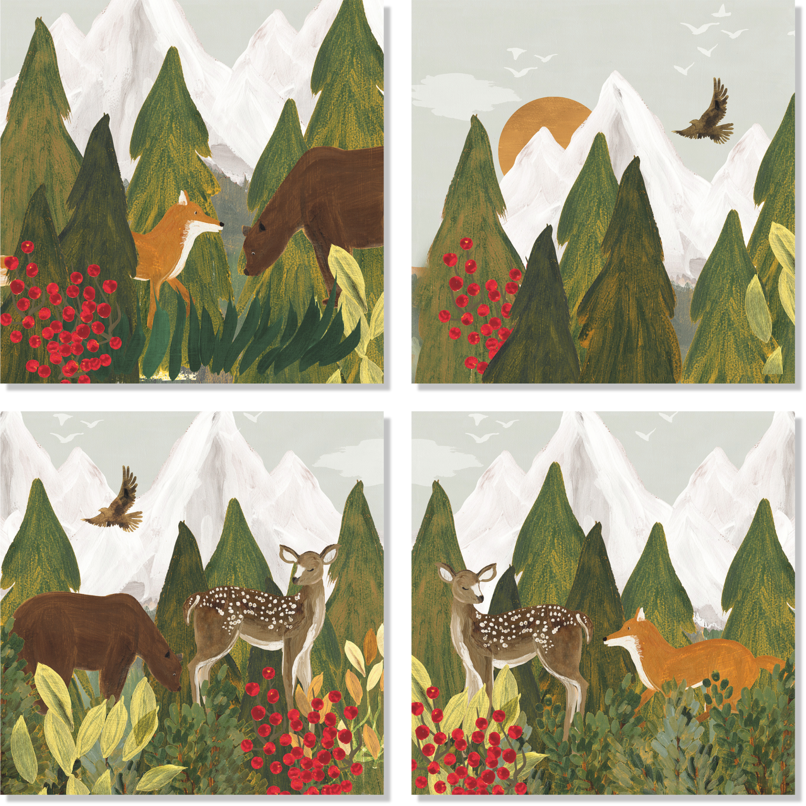 Set Of 4 Napkins «Reinard» 100% Made in Italy