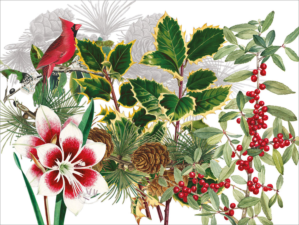 Set of 2 rectangular hardboard placemats «Natalia», 100% Made in Italy