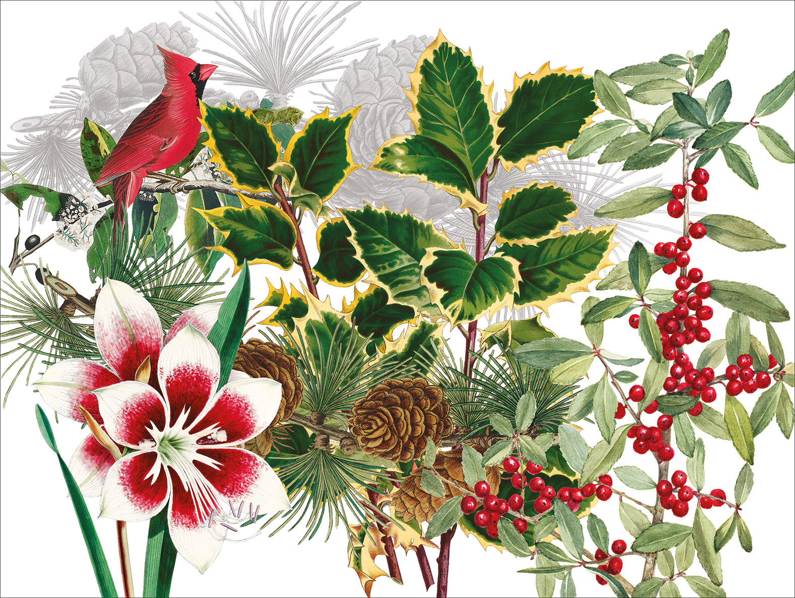 Set of 2 rectangular hardboard placemats «Natalia», 100% Made in Italy