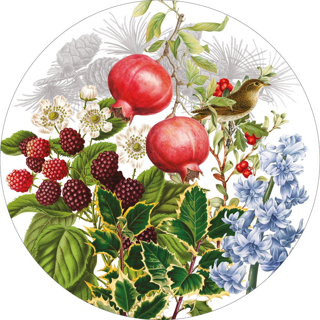 Set of 2 round hardboard placemats «Natalia» 100% Made in Italy The Napking