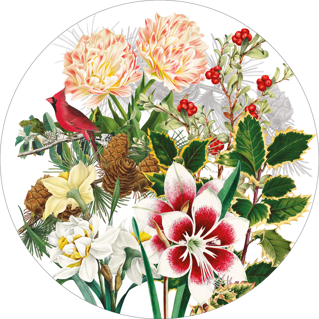 Set of 2 round hardboard placemats «Natalia» 100% Made in Italy