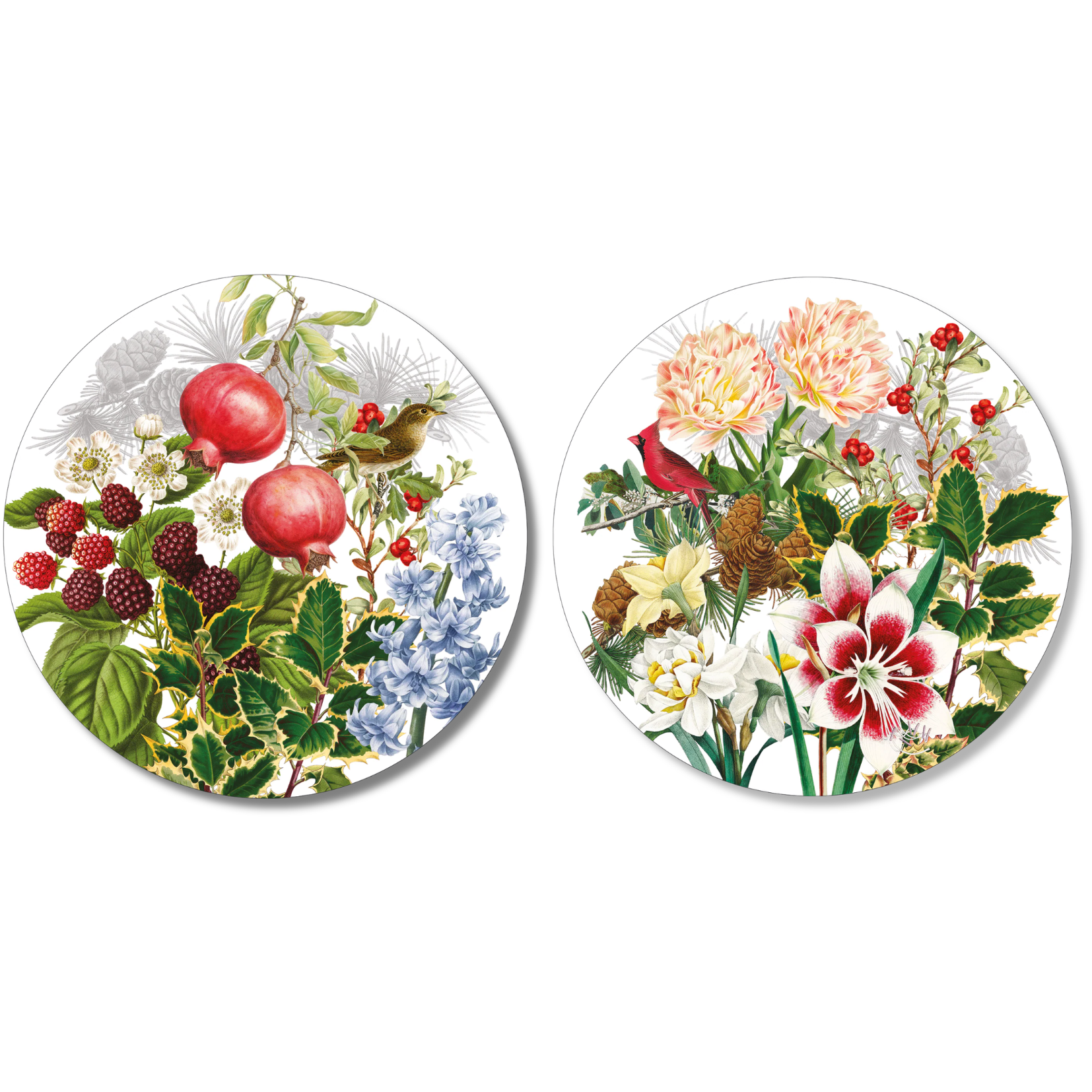 Natalia Set of 2 Round Placemats Hardboard