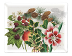 Natalia printed linen and acrylic serving tray