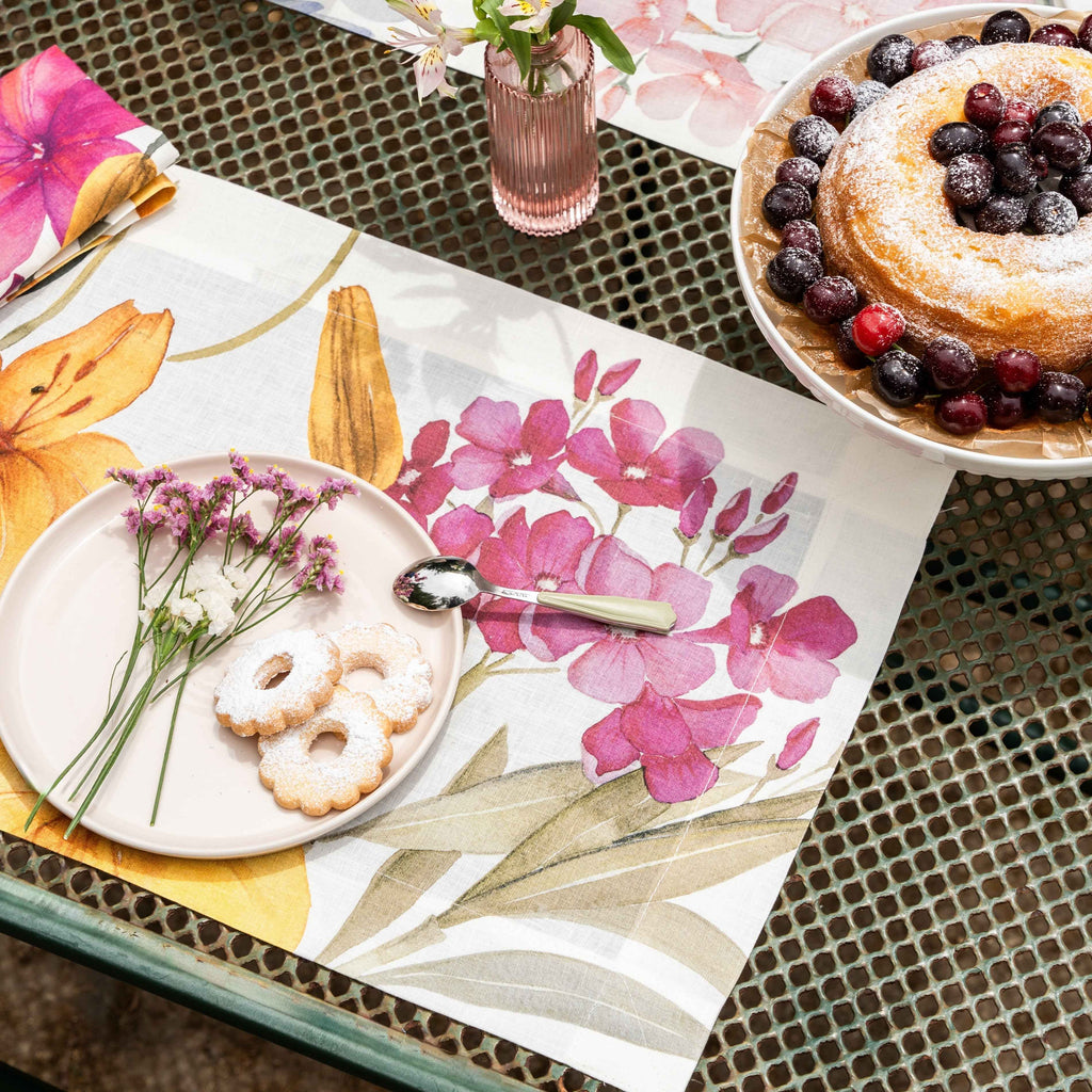 Set of 4 Placemats «Oleandro» Premium quality Linen