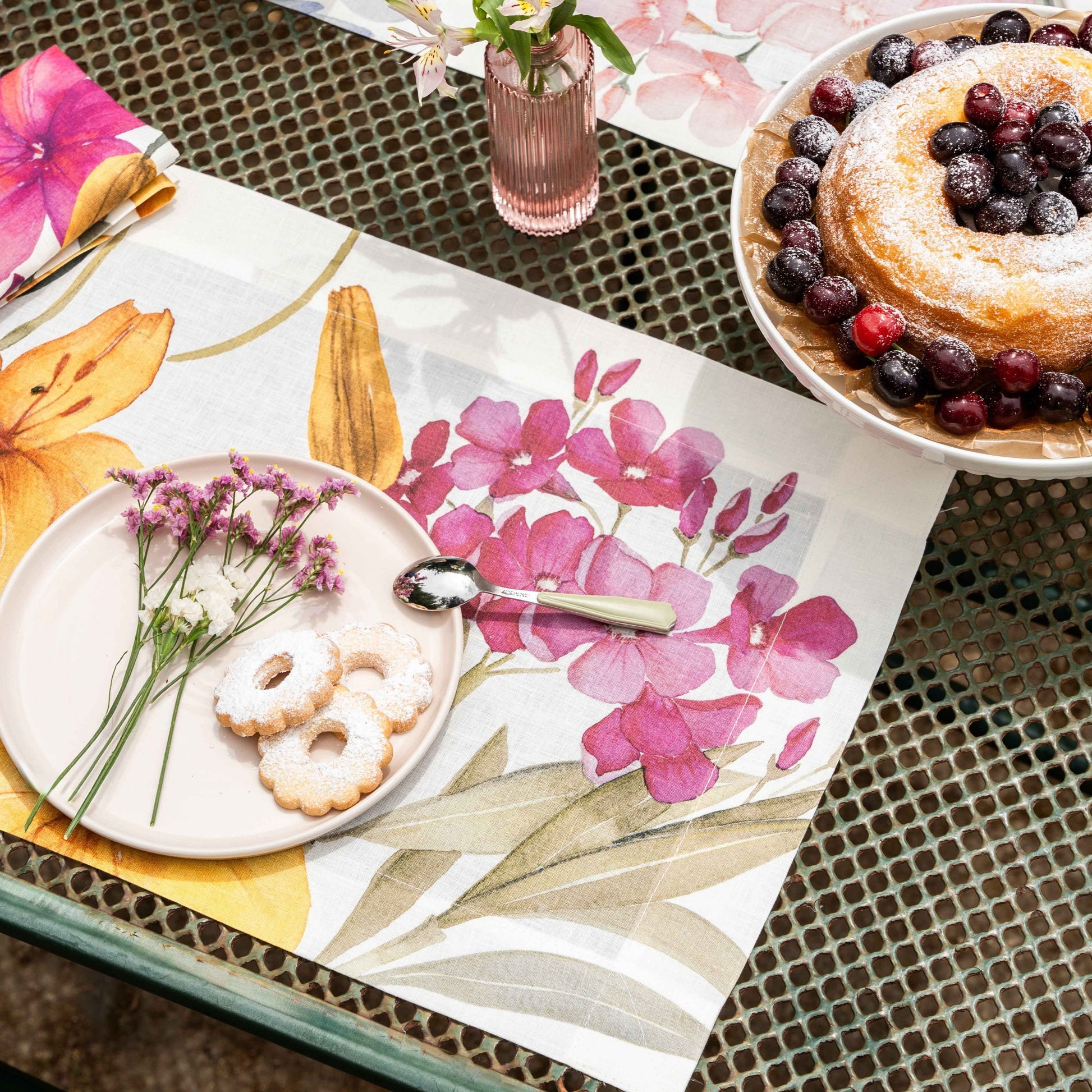 Set of 4 Placemats «Oleandro» Premium quality Linen