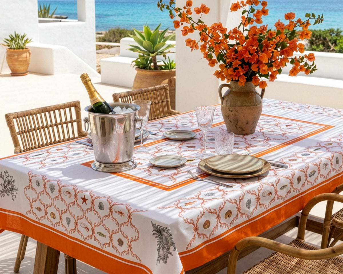Premium Linen Tablecloth Oceania