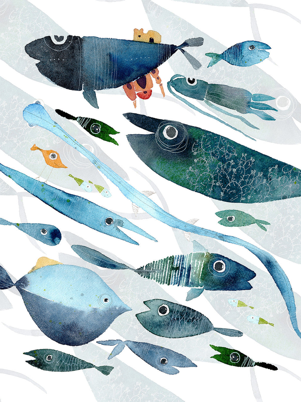 Kitchen Towels «Oltremare», 100% Made in Italy - The Napking