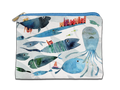 Cotton Trousse «Oltremare», 100% Made in Italy - The Napking