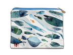 Cotton Trousse «Oltremare», 100% Made in Italy