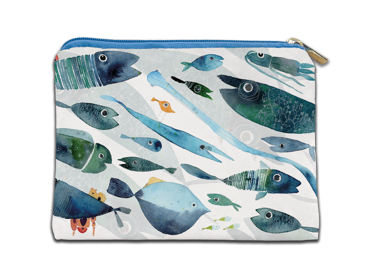 Cotton Trousse «Oltremare», 100% Made in Italy