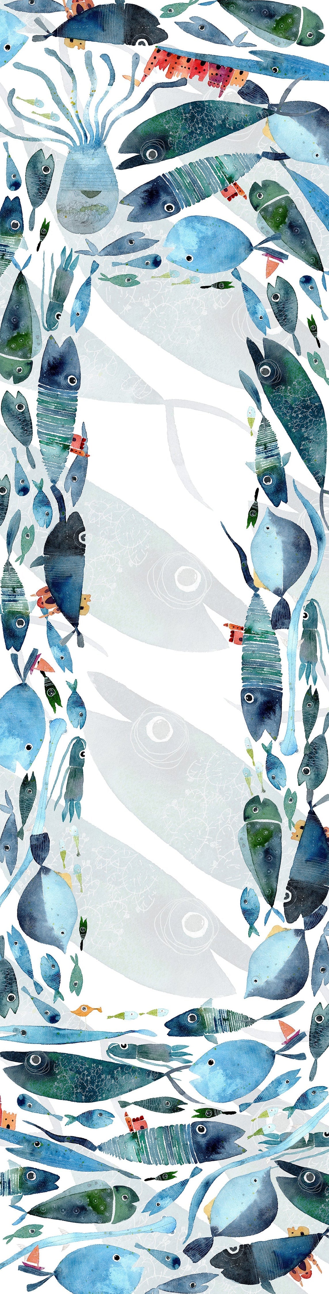 Pure Linen Runner «Oltremare» 100% Made in Italy