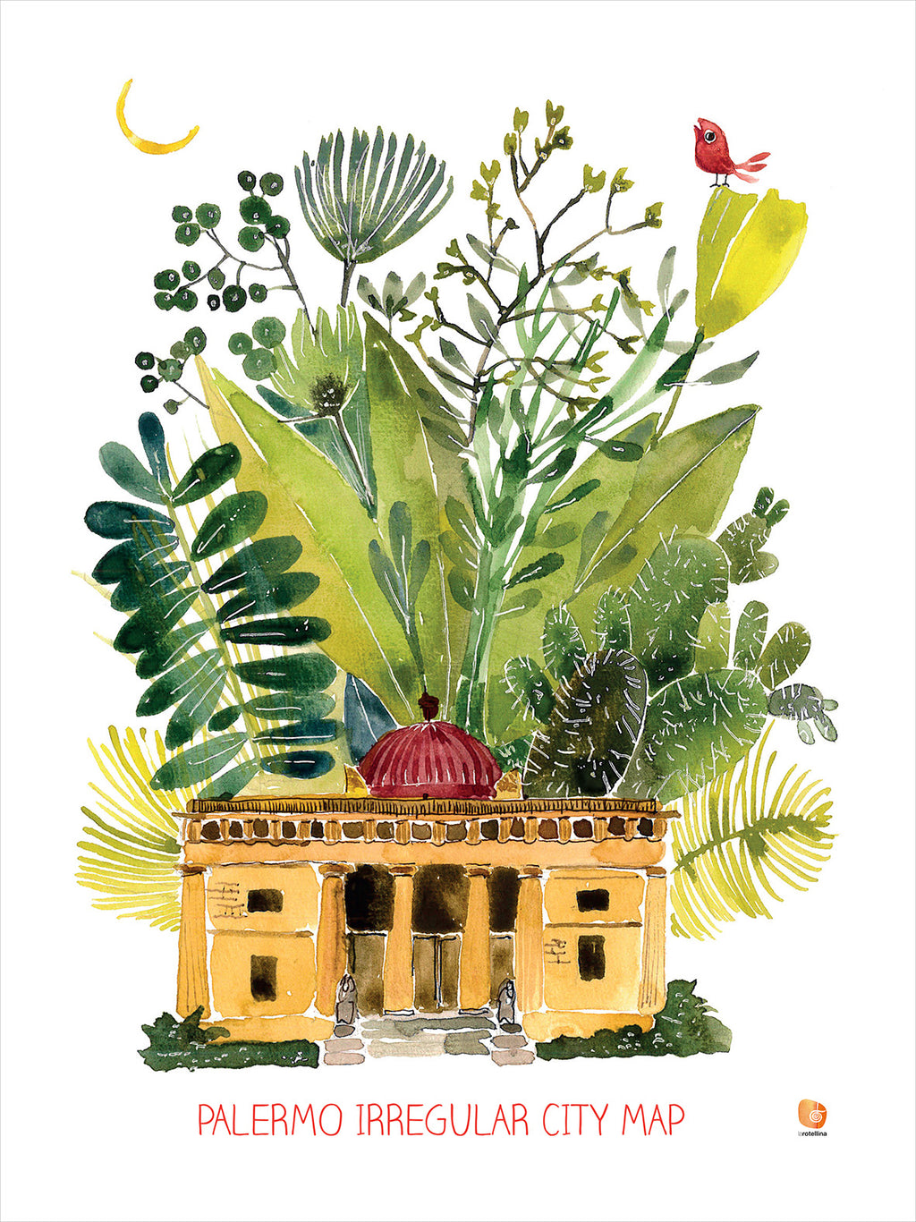 Kitchen Towels Orto Botanico, 100% Made in Italy