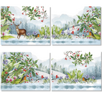 Set of 4 Placemats «Beaumont» Linen 100% Made in Italy