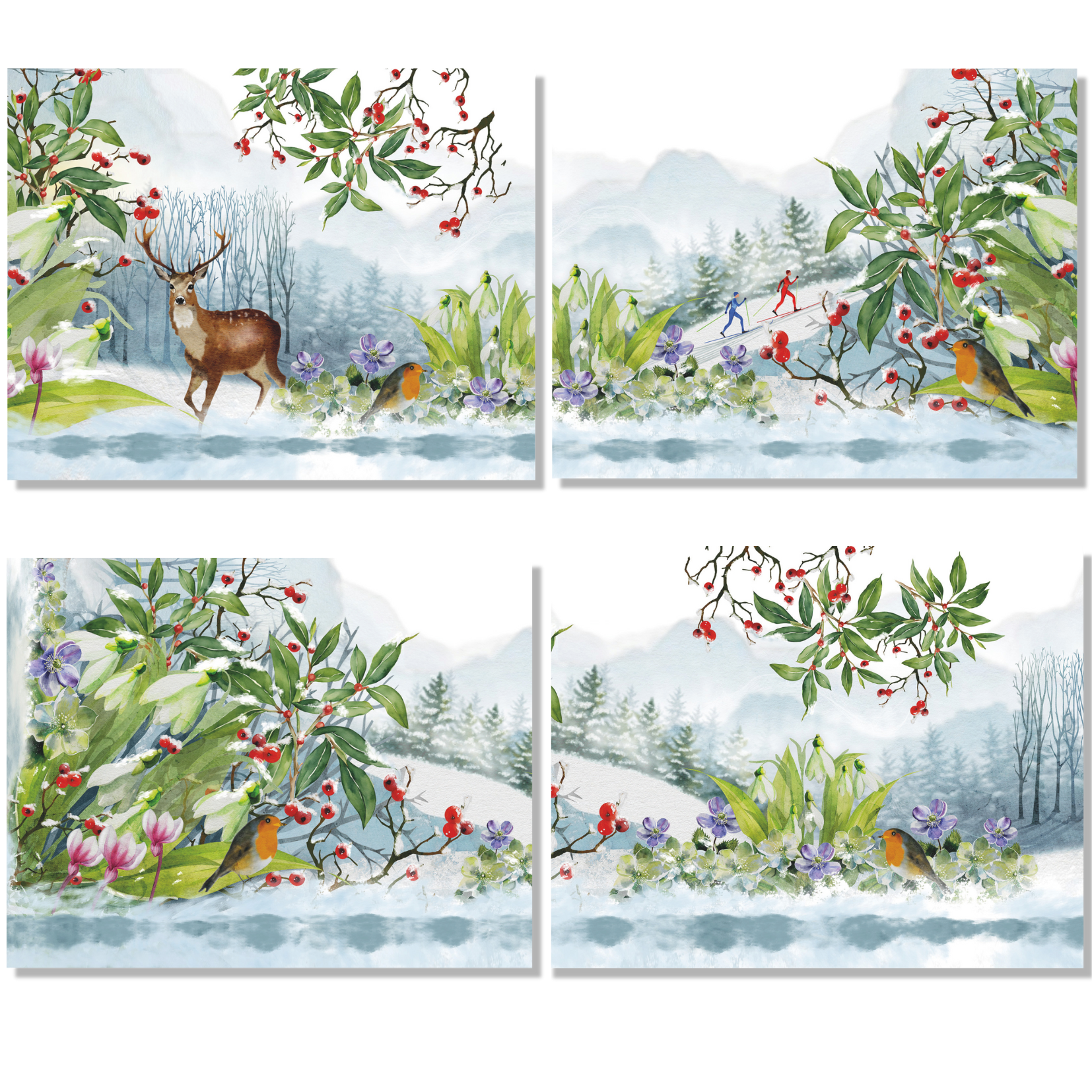 Set of 4 Placemats «Beaumont» Linen 100% Made in Italy