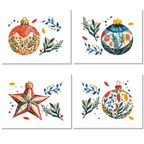 Set 4 Tovagliette «Magic Xmas» Lino 100% Made in Italy