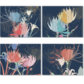 Set of 4 Placemats Premium Linen «Akiko» 100% Made in Italy