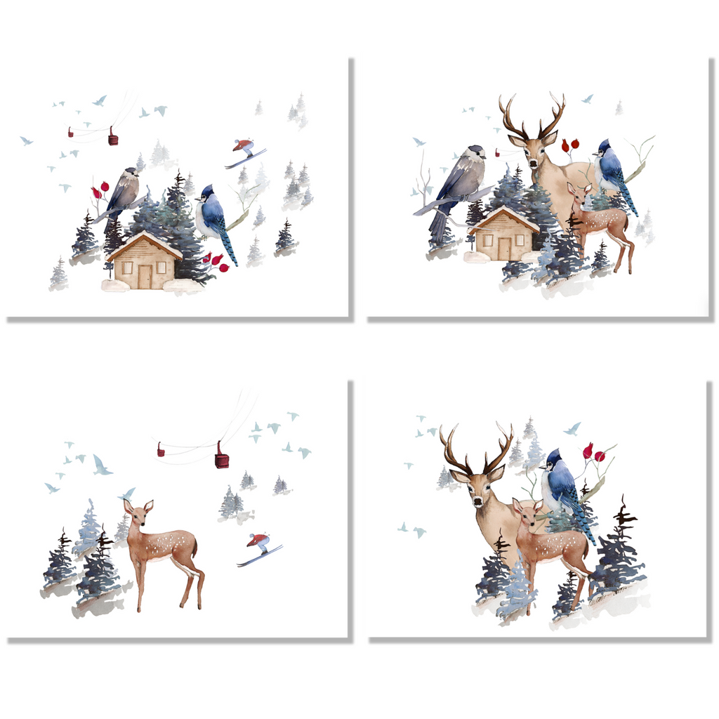 Set of 4 Linen Placemats Buck 100% Made in Italy