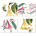 Set of 4 Placemats «Datura» Linen 100% Made in Italy