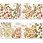 Set of 4 Placemats «Foliage» Linen 100% Made in Italy
