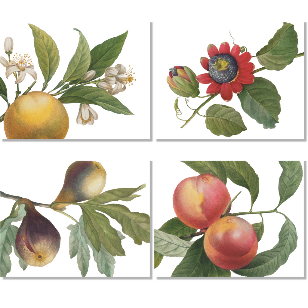 Set of 4 Placemats «Fruit Love» Linen 100% Made in Italy