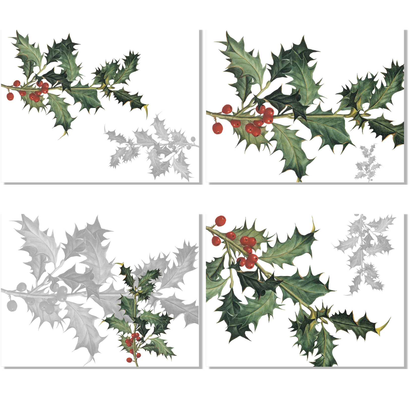 Set of 4 Placemats «Ilex» Linen 100% Made in Italy