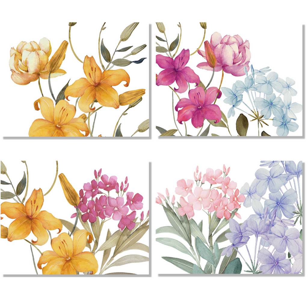 Set of 4 Placemats «Oleandro» Premium quality Linen