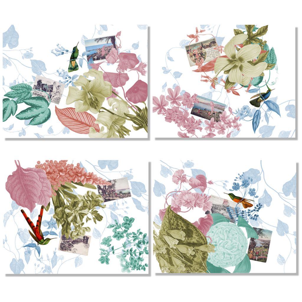 Set of 4 Placemats «Sanremo» Linen 100% Made in Italy The Napking