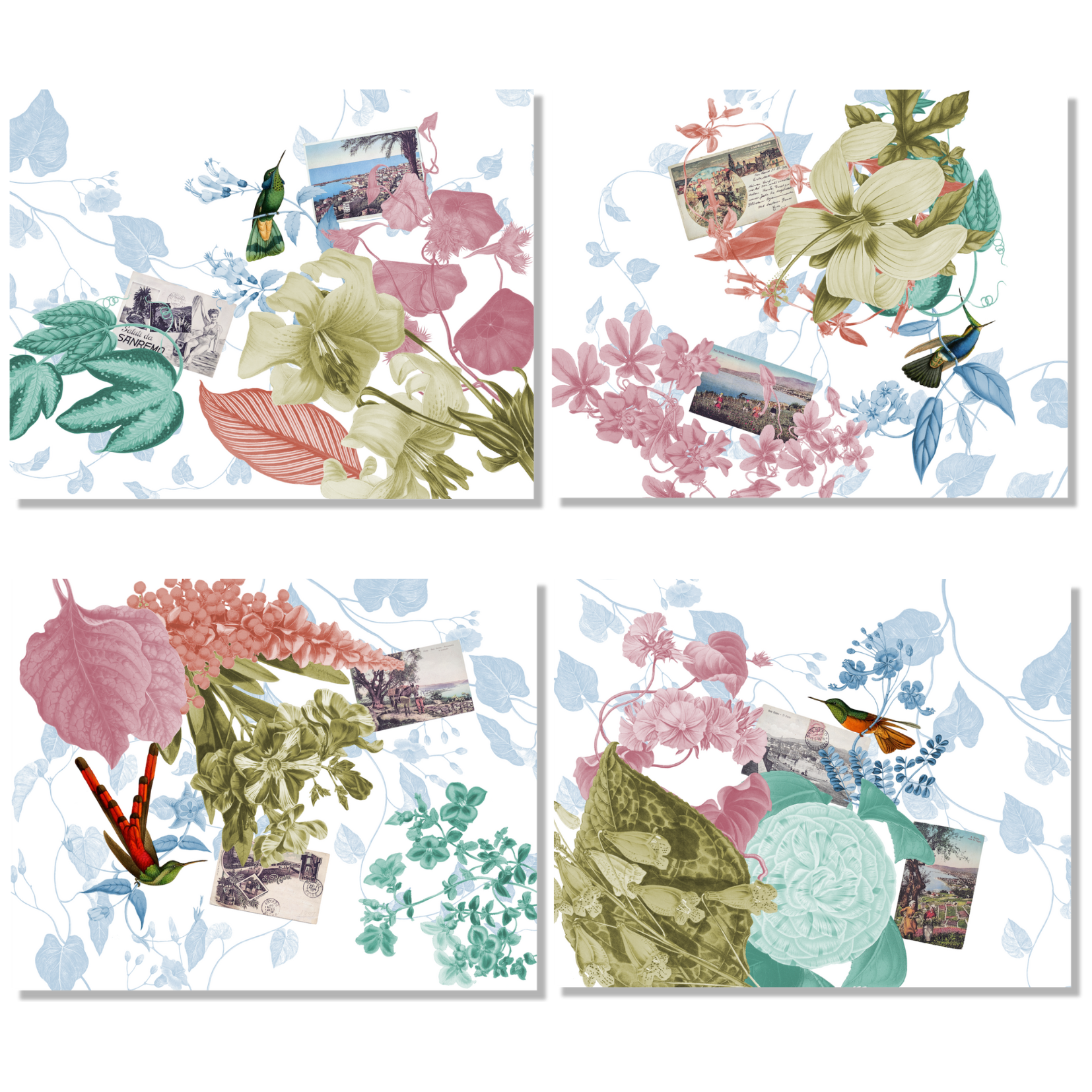 Set of 4 Placemats «Sanremo» Linen 100% Made in Italy The Napking