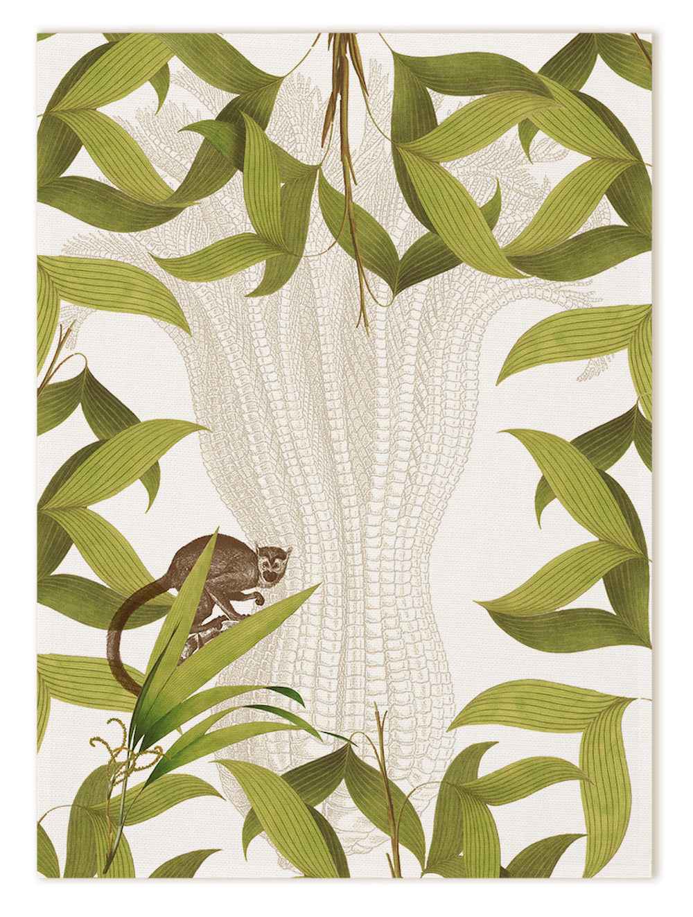 Kitchen Towels «Palmier», 100% Made in Italy