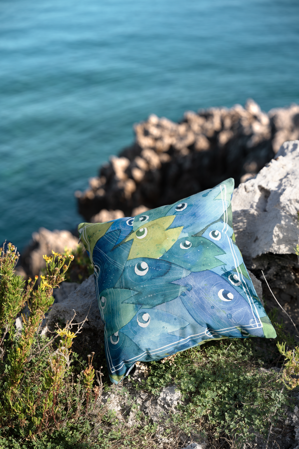 Cushion Canvas Paranza, 100% Made in Italy
