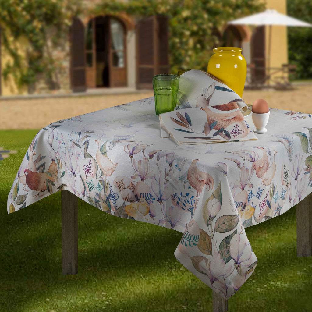 Linen Tablecloths Pasqua 100% Made in Italy