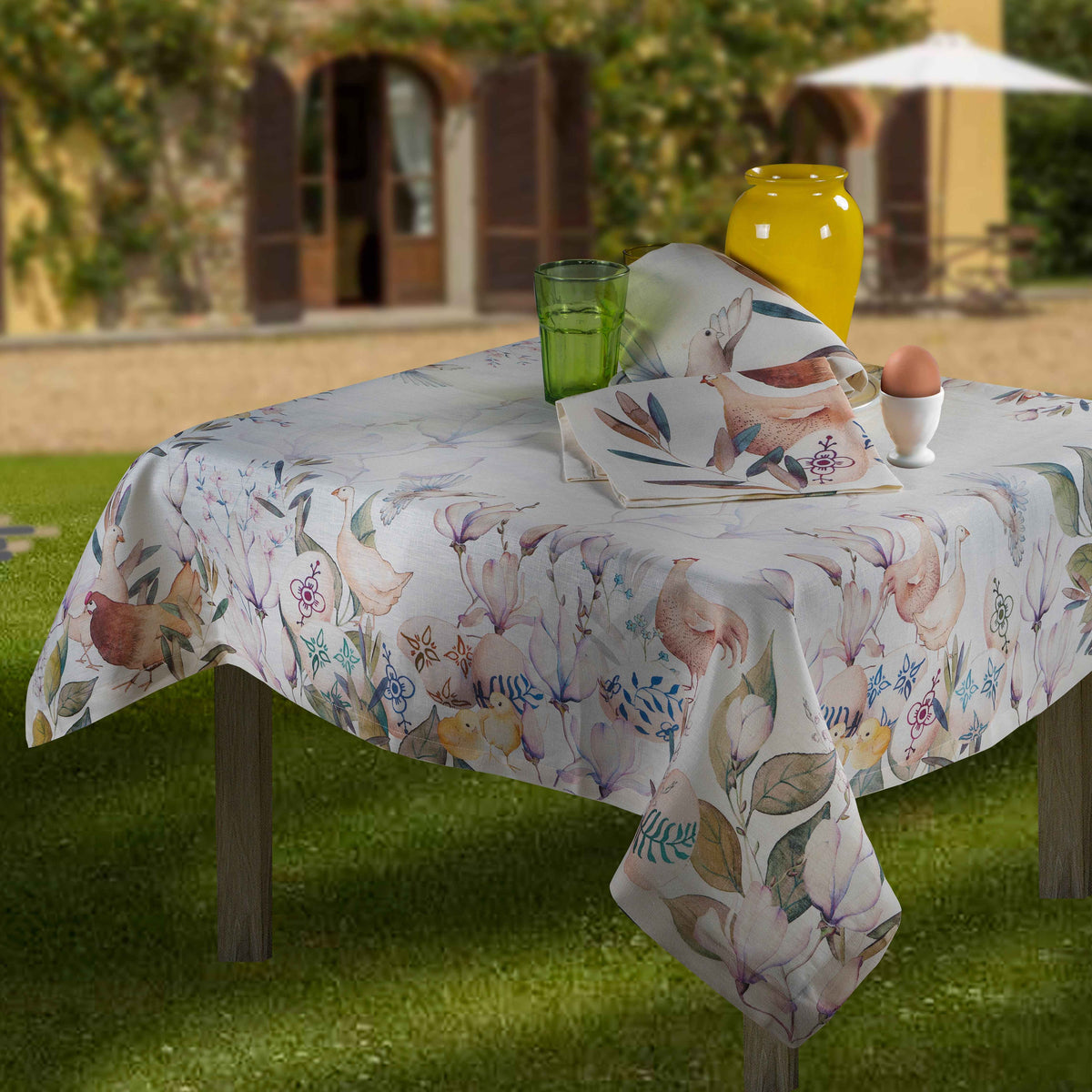 Linen Tablecloths Pasqua 100% Made in Italy