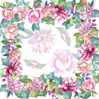 Cotton Satin Tablecloths Peonia 100% Made in Italy