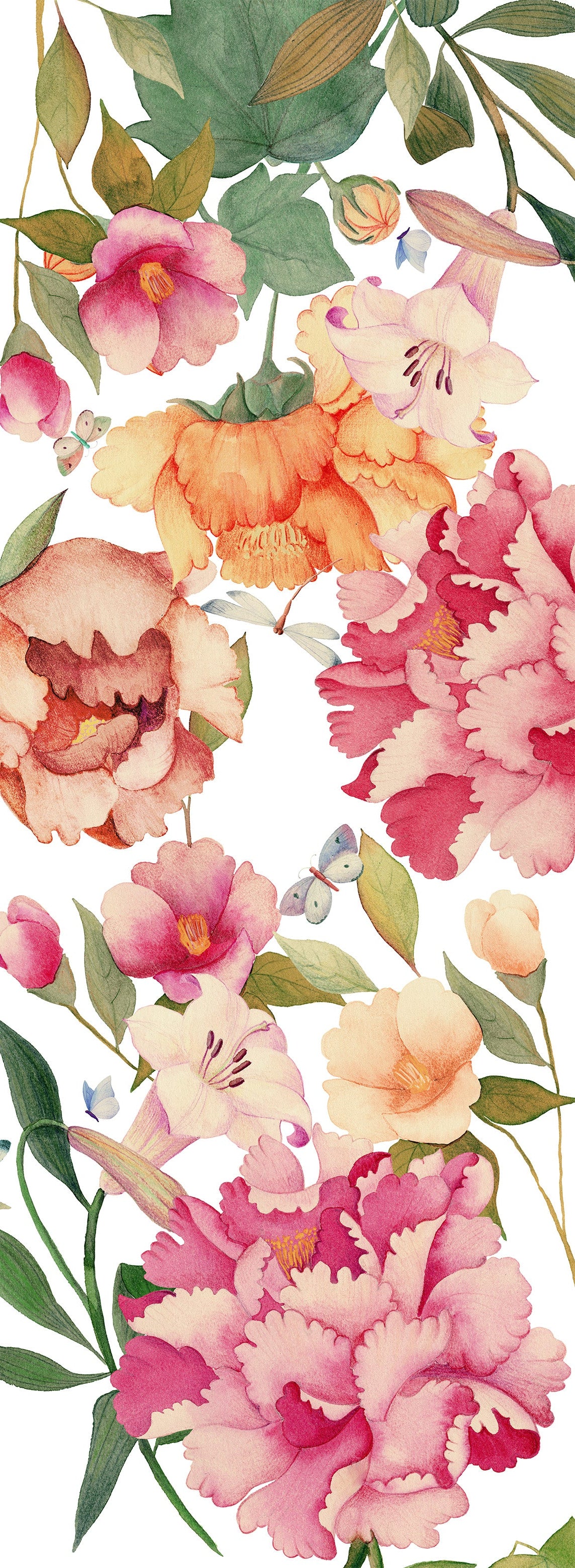 Pure Linen Runner «Peony» 100% Made in Italy - The Napking