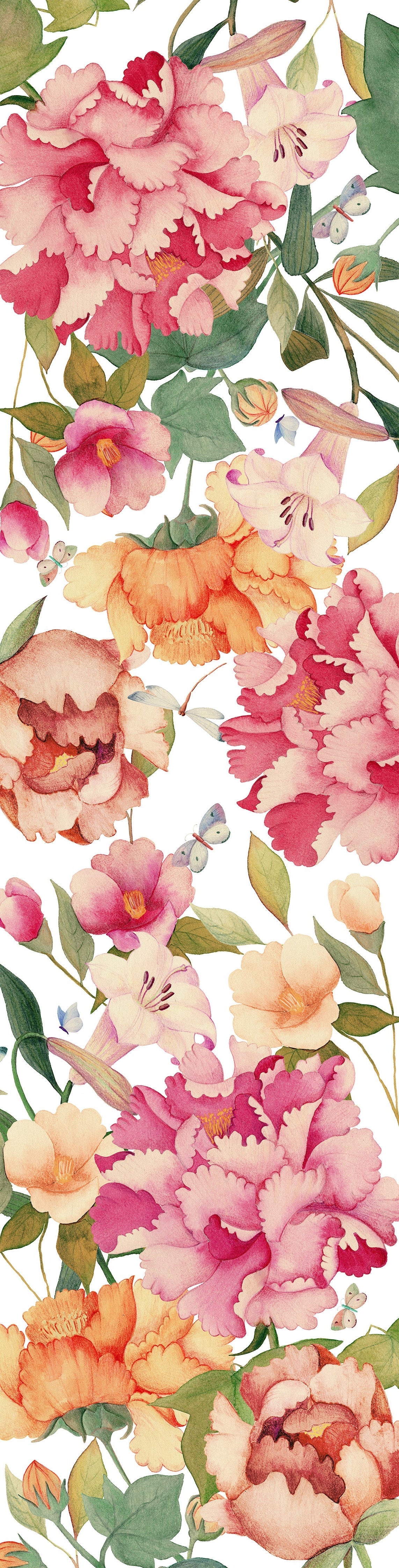 Pure Linen Runner «Peony» 100% Made in Italy