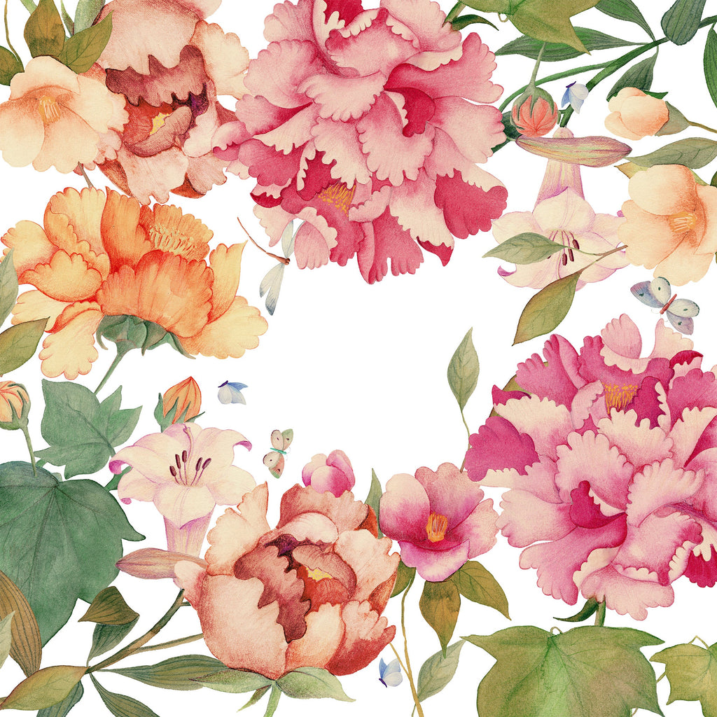 Linen Tablecloth «Peony», 100% Made in Italy - The Napking