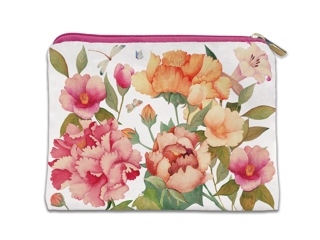 Cotton Trousse «Peony», 100% Made in Italy
