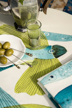 Tablecloths «Pesci Volanti» 100% Made in Italy